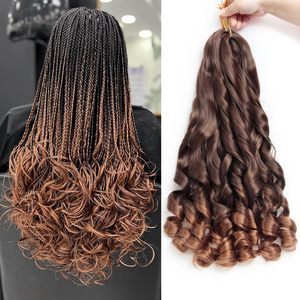 Cheveux à tresser ondulés lâches de 24 pouces, 150g, extensions de cheveux au crochet pour tresses françaises, coiffures pour femmes noires - Product Image 1