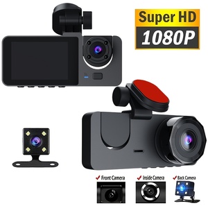 Caméra embarquée DVR pour voiture, <span class=keywords><strong>enregistreur</strong></span> <span class=keywords><strong>vidéo</strong></span> IPS, mini caméra de tableau de bord WIFI 2 pouces avec 3 objectifs, vision nocturne supérieure, garantie 1 an pour les nouveaux conducteurs - Product Image 1