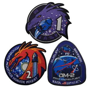 SPACE NASA CREW-1 USCV-1 ARTEMIS Space Plane Kunden spezifische Stickerei Spaceman Kleidung Patch für Souvenir Geschenke