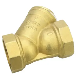 hot selling factory manufacture valve with filter internal thread y type brass valve with filter