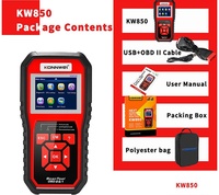 Nuevo Lector de Códigos Universal para Automóvil KW850 con Pantalla LCD a Color de 2.8 Pulgadas, Herramienta de Diagnóstico Automotriz con Funciones OBDII Completas, 12V