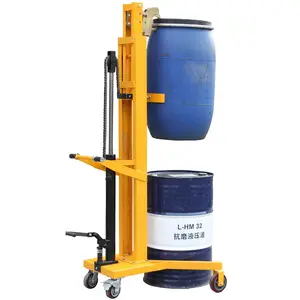 450KG Semi Electric Hydraulic Oil Drum Lifter Oil Carrier Drum Rotate Lifter on sales