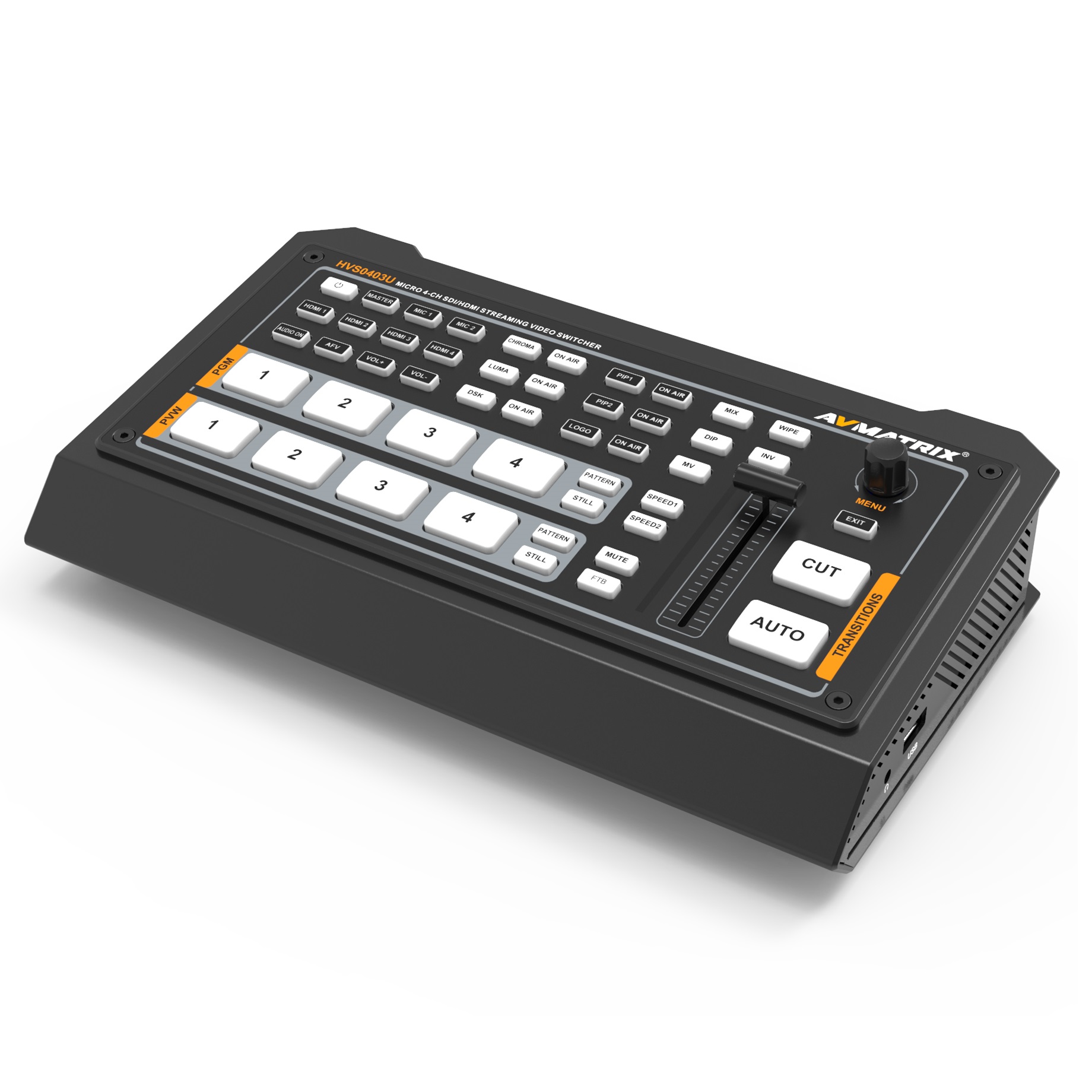 Lilliput avmatrix HVS0403U микро 4 канала SDI HDM видео микшер Поддержка автоматического обнаружения для потокового видео коммутатор видео