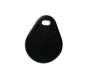EM4305 TK4100 3# black rfid overwriting 125KHZ t5577 Waterproof NFC keychains customized QR Code RFID NFC Mini ABS keyfobs
