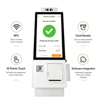 Système de point de vente Android 15,6 pouces pour auto-service, borne de commande, paiement QR, lecteur de carte NFC, affichage numérique