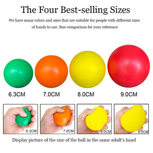 6.3Cm 7Cm Khuyến Mại Chống Căng Thẳng Bóng Biểu Tượng Tùy Chỉnh <span class=keywords><strong>PU</strong></span> Bọt Căng Thẳng Bóng Vui Trẻ Em Tay Đồ Chơi Vòng Bóp Căng Thẳng Đồ Chơi - Product Image 4