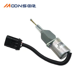 มูนส์เอียร์โซลินอยด์วาล์ว 87801213 12V ตัวตัดน้ำมันเชื้อเพลิงสำหรับเครื่องยนต์ดีเซลเครื่องจักรก่อสร้าง - Product Image 1