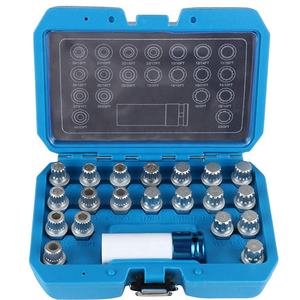 21pcs पहिया विरोधी चोरी ताला पीछे पीछे फिरना नट्स भाड़ पदच्युत सॉकेट उपकरण सेट - Product Image 1