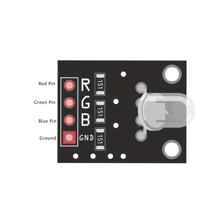 โมดูลไฟ LED RGB รุ่น KY-016, ช่องสัญญาณแคโทดทั่วไป 3 สี, สำหรับโครงการไฟส่องสว่าง Arduino และไมโครคอนโทรลเลอร์ DIY - Product Image 2