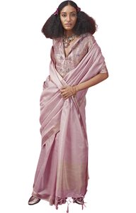 La mejor colección de telar manual de seda tejido a mano Zari Tissue Heavy Brocade Minakari Blusa para Fiestas-Nueva llegada - Product Image 4