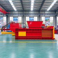 Presse à balles hydraulique horizontale entièrement automatique pour déchets de carton et vêtements usagés