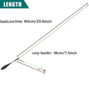 Aparejo de pesca de carpa, aparejo de helicóptero, aparejo de <span class=keywords><strong>Dropshot</strong></span>, peso, aparejo inferior, línea trenzada, anzuelo de cebo de maíz para tenca cruciana, besugo - Product Image 3