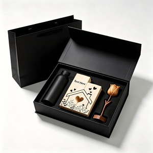 Cajas de Regalo Personalizadas de Alta Calidad para Clientes, Decoración para el Hogar con Adornos de Flores de Madera y Candelabros - Product Image 3