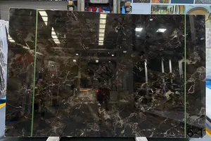 Venda quente da china marrom preto escuro emperador mármore grande slab ou telha tamanhos