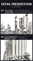 Machine de remplissage et de scellage automatique de gobelets en PP pour sauce tomate ketchup, machine d'emballage de boîtes de sauce chili, ligne de production