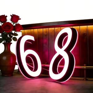 Outdoor & Indoor Store Sign 3D Illuminated LED <b>Light</b> Channel <b>Letters</b> Acrylic for Business Office Use with Easy Installation - Product Image 1