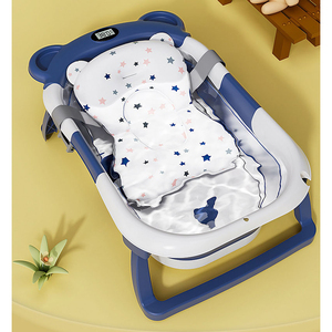 Ensemble de <span class=keywords><strong>baignoire</strong></span> pliable carrée portable pour tout-petits, en TPE et PP, avec coussin, thermomètre et fonctionnalités pliables, <span class=keywords><strong>à</strong></span> prix abordable - Product Image 4