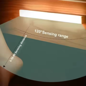 Lampe de nuit LED sans fil à détecteur de mouvement, rechargeable par USB, pour armoire de cuisine, lampe de placard, rétroéclairage d'escalier - Product Image 4