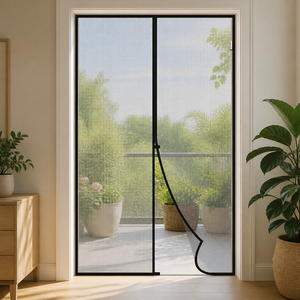 <span class=keywords><strong>Moustiquaire</strong></span> magnétique en polyester <span class=keywords><strong>pour</strong></span> porte, rideau de porte anti-insectes, OEM <span class=keywords><strong>pour</strong></span> porte <span class=keywords><strong>coulissante</strong></span> de patio d'hôtel - Product Image 5
