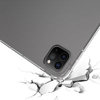Étui en silicone pour iPad Pro 13 11 Air 2024 12.9 2022 Mini 10.2 9.7 10.5, étui transparent, coque arrière souple en TPU, étui pour tablette