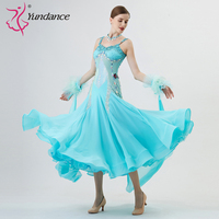 B-22223 personnalisé nouvelle robe de danse de salon standard international robes de danse de salon en soie perlée de haute qualité à vendre