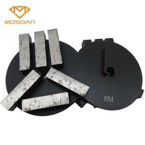 Mosdan 3 pouces Terrco Redi Lock 6 barres plaque de meulage diamant pour béton - Product Image 1