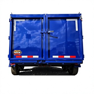 Remolque de plataforma cubierta azul 2026, 6x12, capacidad de 7 toneladas, 10K |   Lados Altos de 48 Pulgadas |   Eje Doble |   Garantía de 1 año - Product Image 1
