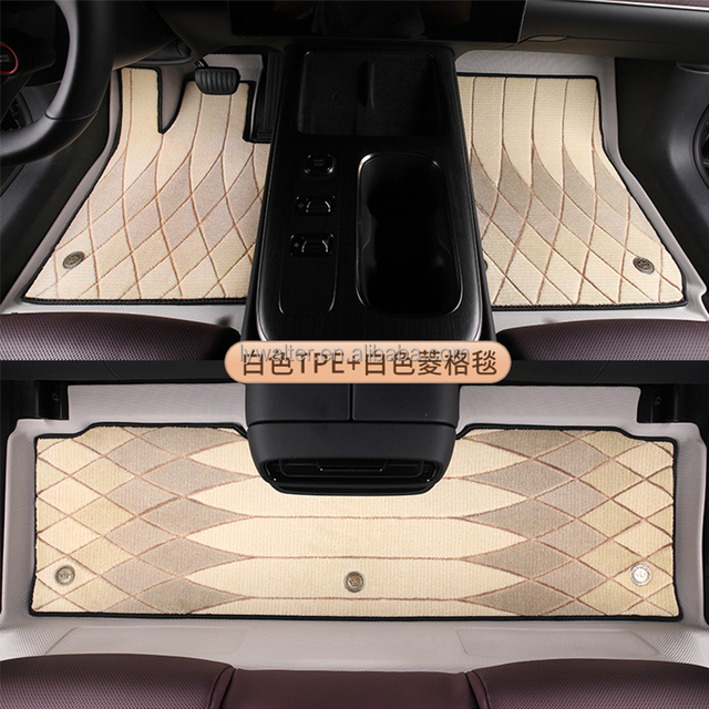 Factory-direct Sale Automotive Interior Luxury Anti-Slip Custom Full Set Car Foot Pad TPE/PVC Car Mats for BAIC BJ30 BJ60 X35