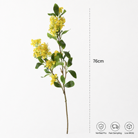 Branche de fleur d'osmanthus artificielle blanche en soie pour vase, décoration de table de mariage, vente en gros