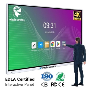 Pantalla Interactiva Whale Screens de 65 Pulgadas con Panel LCD y 20 Puntos Táctiles para Aula y Uso Estudiantil - Product Image 1