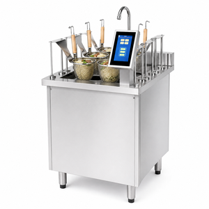 Cuiseur à nouilles automatique commercial à levage électrique, 4 paniers, 6KW 380V, en acier inoxydable pour cuisine de restaurant - Product Image 1