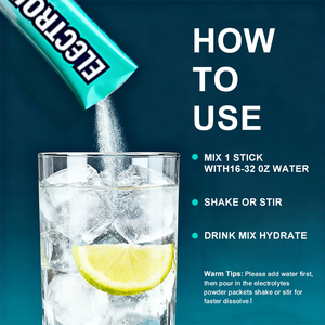 Paquete de polvo de electrolitos 30 paquetes de rehidratación sin azúcar, bebida de electrolitos Paquete de electrolitos de viaje mixto para hidratación rápida - Product Image 5