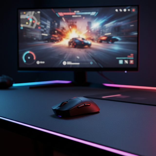 Programmable Rechargeable Wireless Gaming Mouse Triple Mode 2.4G+BT5.0+Wired12000DPI PAW3311 LED Backlit Right-Handed 6-Button