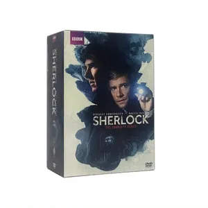 Sherlock sezon 1-4 komple serisi 9 disk fabrika toptan sıcak satış DVD filmleri TV dizileri boxset CD karikatür Blueray ücretsiz gemi