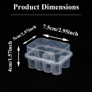 3ml <b>PET</b> Plastic Vaccine Bottle Box with Lid Recycled Materials Clear Packaging Embossing Custom Color - Product Image 3