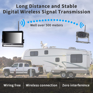 Không dây <span class=keywords><strong>9</strong></span> inch 2CH/4CH DVR Màn hình AHD 1080p sao lưu phía sau xem máy ảnh có dây xe đảo chiều Kit cho phổ xe - Product Image 3