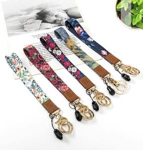 Custom <b>Polyester</b> <b>Lanyards</b> Short Leather Keychain <b>Lanyards</b> Phone <b>Lanyards</b> for Decoration - Product Image 1