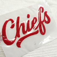 Patchs thermocollants personnalisés en fourrure pelucheuse chenille avec lettres découpées au laser DTF pour vêtements et t-shirts