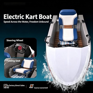 Go-Kart Elettrico Acquatico per Adulti, Mini Motoscafo ad Alta Velocità, Barca per Drifting con Batteria 72V, Velocità 35-48KM/H, Capacità di Carico 150KG - Product Image 2