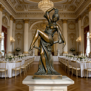 Sculpture de jardin en bronze Cupidon abstraite de haute qualité, taille réelle, en métal, pour extérieur, personnalisable - Product Image 2