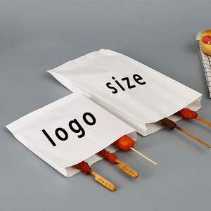 Flexography Custom <b>White</b> Food Grade Grease Sandwich Resistant Waterproof Moisture Proof Heat Seal Coated Wax Lined Paper <b>Bags</b> - Product Image 1