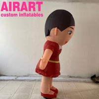Costume gonflable de fille pour défilé de danse du Nouvel An, costume de personnage de dessin animé personnalisé