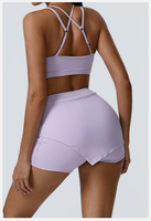 Vêtements de sport pour femmes, soutien-gorge de sport, leggings, shorts, ensembles 2 pièces, ensembles de yoga, respirants, séchage rapide, vêtements de sport pour la course à pied et l'exercice