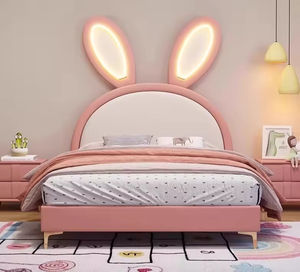 <span class=keywords><strong>Lovely</strong></span> Animal Girl Pink <span class=keywords><strong>Baby</strong></span> <span class=keywords><strong>Bed</strong></span> Kid LED Light Ears Camas New Bunny Design <span class=keywords><strong>Bed</strong></span> Venta caliente Niños Muebles de dormitorio al por mayor - Product Image 5
