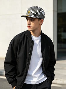 Casquette <span class=keywords><strong>Snapback</strong></span> Simple Camouflage Printemps-Automne à Visière Plate pour Hommes et Femmes, Style Baseball Street Hip Hop - Product Image 3