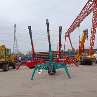 Nouvelle grue araignée Risenmega RM-100 1 tonne 8m, double alimentation diesel-électrique, flèche hydraulique, nacelle personnalisée, fourche de préhension, élévateur télescopique