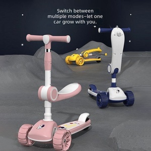 Nouveau scooter pour enfants <span class=keywords><strong>3</strong></span>+ <span class=keywords><strong>ans</strong></span>, musique, lumières, grandes roues, draisienne à <span class=keywords><strong>3</strong></span> roues - Product Image 2