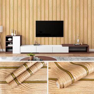 Adesivo Murale 3D Premium Effetto Legno, Carta da Parati Autoadesiva <span class=keywords><strong>per</strong></span> Arredamento Moderno del Soggiorno, Pellicola Impermeabile Autoadesiva - Product Image 5