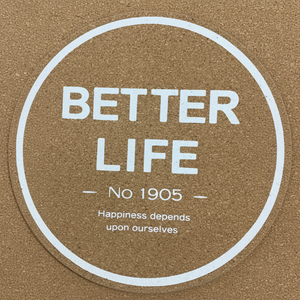 19cm Logo Trivet pavimenti in sughero personalizzato per tavolo da cucina e stufa elegante e resistente accessorio da cucina - Product Image 1