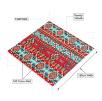 Ethnischer Stil Geometrischer Streifen Gewebter Jacquard-Stoff 70% Polyester 30% Baumwolle für Tischdecke Sofabezug Kleidung Dekorative Heimtextilien